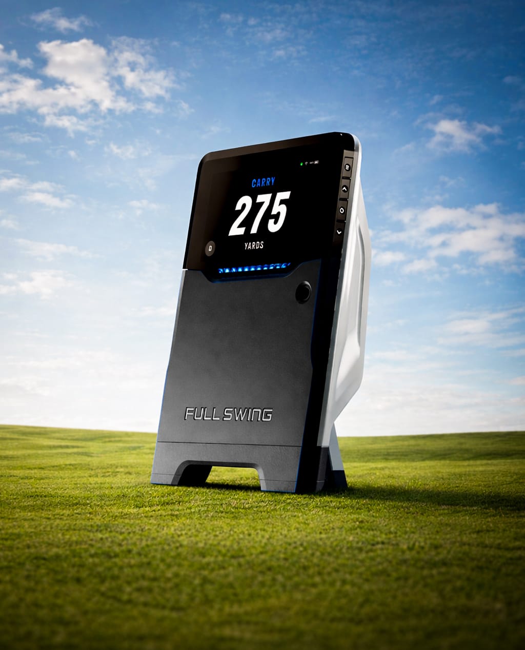 Full Swing KIT launch monitor in outdoor practice setup